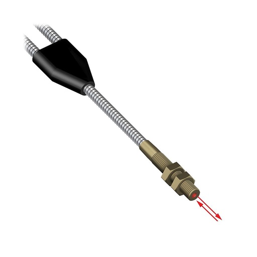 [17276] Banner Diffuse Mode Bifurcated Glass Fiber 36 long; 0.125 dia. Bundle; Stainless Steel Sheath; Threaded sensing tip (BT23S)