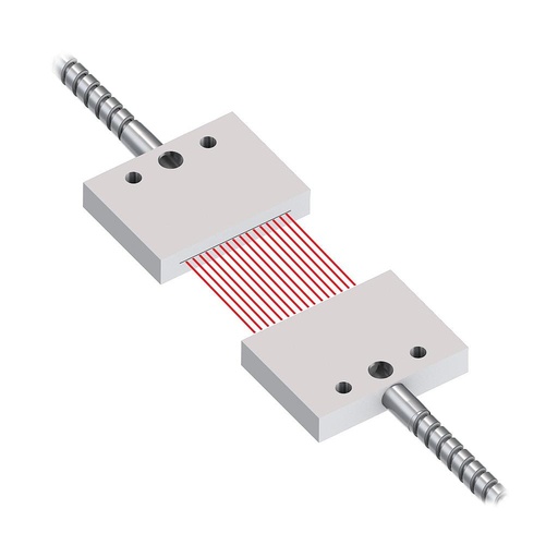 [17332] Banner Opposed Mode Individual Glass Fiber 36 long; 0.156 dia. Bundle; Stainless Steel Sheath; Rectangular sensing tip (IR2.53S)