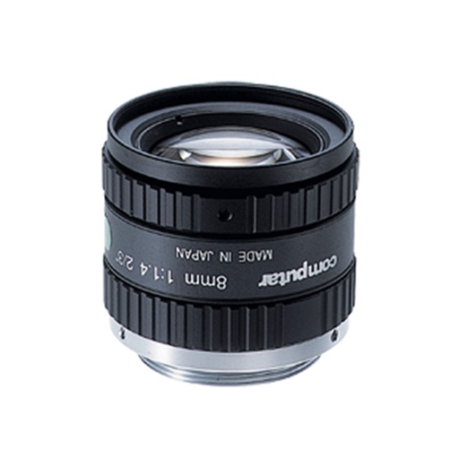 [74300] Banner Megapixel C-Mount 8 mm Lens; with Focus & Aperture Lock; Imager Size: 2/3 in - Metal Housing; Computar (LCF08LMP)