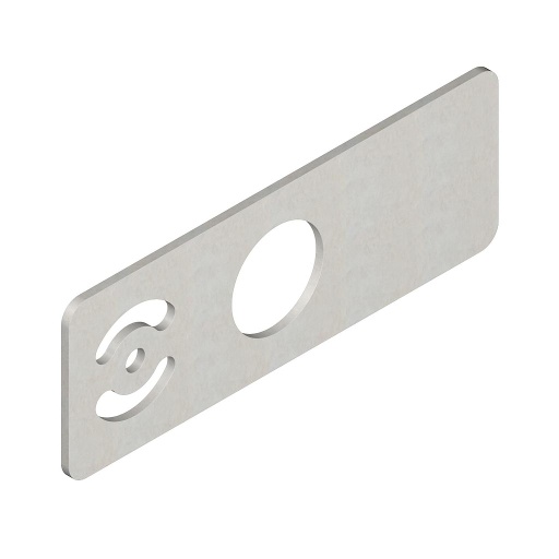 [77906] Banner AUTOMOTIVE BRKT STRAIGHT LEGEND PLATE (SMBAMS30PL52)