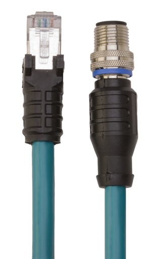 [79991] Cordset Male M12 to Male Side-Snap RJ45 (STP-MAQDC-815)