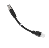 [800007] Banner Cordset: Double-Ended M12 to RJ45; 8-pin Straight Male; 8-pin Straight Male; 1.83 m 8x24 Shielded Black PVC Jacket; Nickel-Plated Brass Coupling Nuts (STP-M12-806)