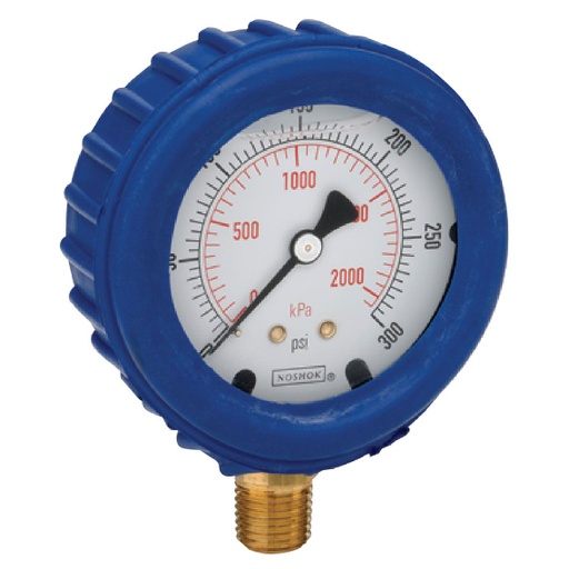 [25-123459-0-RCP] NoShok 2.5" Rubber Case Protector, Bottom Connected Gauge, Blue - All Series