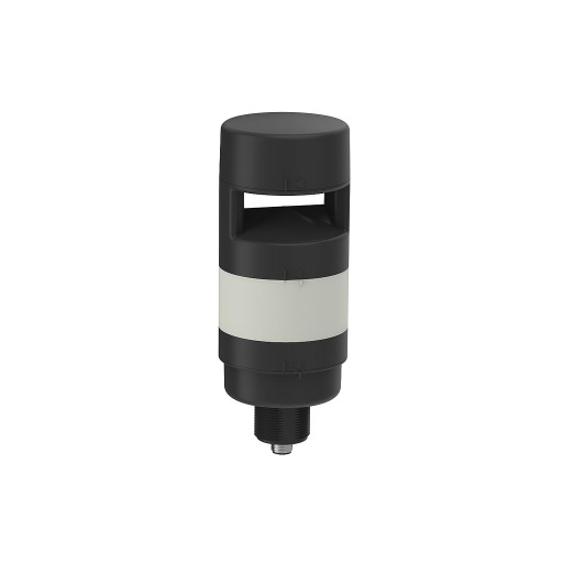 [801962] Banner TL70 Tower Light; Black Housing: 1-Color Programmable Audible Indicator; Voltage: 12-30 V dc; Environmental Rating: IP50; Input: Bimodal; Colors: Red; 5-pin M12 Integral QD (TL70RAPQ)