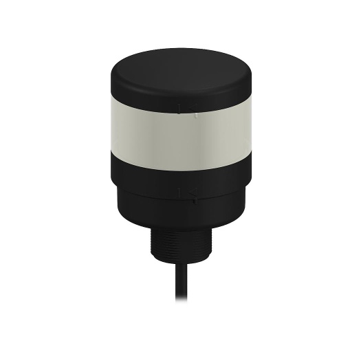 [802132] Banner TL70 Tower Light; Black Housing: 1-Color Indicator; Voltage: 12-30 V dc; Environmental Rating: IP65; Input: Bimodal; Colors: Yellow; 2 m (6.5 ft) Integral Cable (TL70Y)