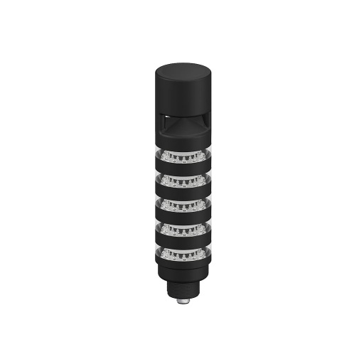 [805009] TL50 Pro Tower Light with IO-Link Sealed Omni-directional Audible with Volume Adjust, Beacon Black Housing: 5-Segment, TL50BL5AOSIKQ
