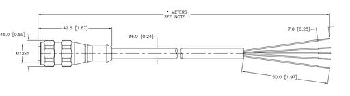 [U0978-63] Turck Actuator and Sensor Cordset, Connection Cordset (WAKWV 4.5T-4)