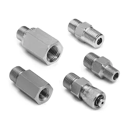 [QTHA-KIT0-SS] 5 pc Quick-test fitting kit -1/8" MNPT, 1/8" FNPT, 1/4" MNPT, 1/4" FNPT, 1/4" Tube adapters, S.S.