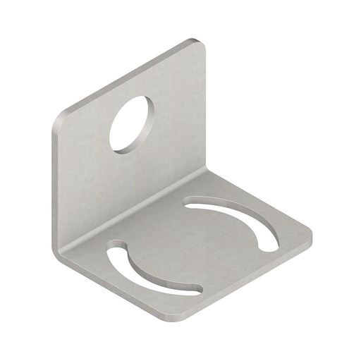 [17720] Banner Bracket: Right-Angle Mounting; Material: 11-Gauge Stainless Steel; 2-axis Mounting; No Hardware Included (SMB700SS)