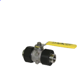[7640601] Apollo Double Union Ball Valve, 1-1/4 in Nominal, Socket Weld End Style, Stainless Steel Body, Standard Port,RPTFE/MPTFE Softgoods