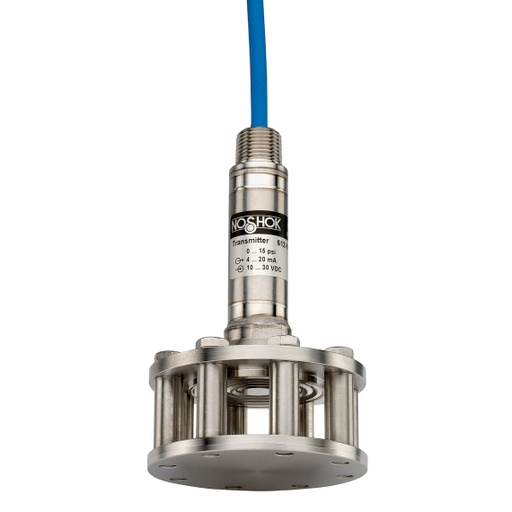 [613-10-1-1-120-DC] 613 Series Cage-Protected Submersible Level Transmitter, 0 psi to 10 psi, 120' Std PUR Cable, Desiccant Cartridge