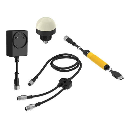 [806801] Banner DK-Pro Series Accessory Kit Includes; Converter Cable, Splitter; Power Supply, WAGO Wire Nuts; and M12 Double-Ended 8-pin to 5-pin Cordset (PRO-KIT-ACC)