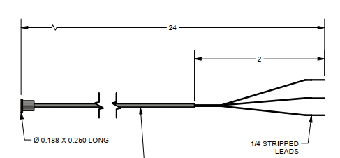 [KP48U-09-VCL-00-T1012-2] 3-WIRE RTD 100 OHM PTL. 4" SHEATH