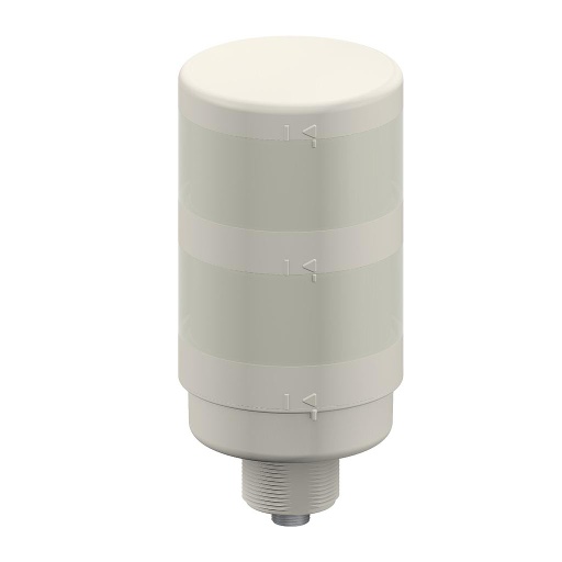[807078] Banner TL70 Tower Light; Gray Housing: 2-Color Indicator; Voltage: 12-30 V dc; Environmental Rating: IP65; Input: Bimodal; Colors: Yellow Red; 5-pin M12 Integral QD (TL70YRCQ)