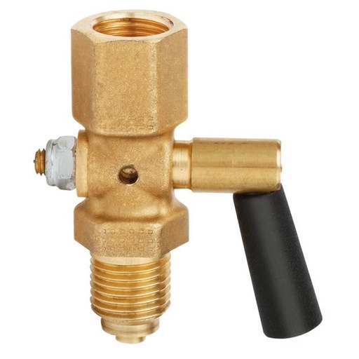 [4339666] Wika 910.10 Series Gauge Cock, Lever Handle, Brass, 1/4" NPTF to 1/4" NPTM Union Connection, 150 psi