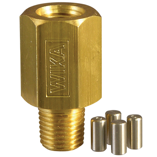 [4201647] Wika 910.12.200 Series Piston Snubber, Brass, 1/2" NPT, 5000 psi