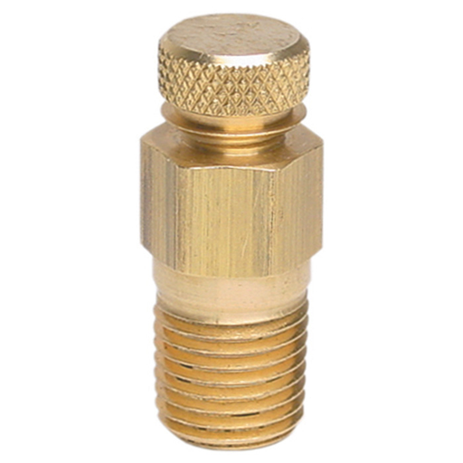 [4339950] Wika 910.14.100 Series Test Port Plug, Brass, 1/4" NPTM, 1000 psi