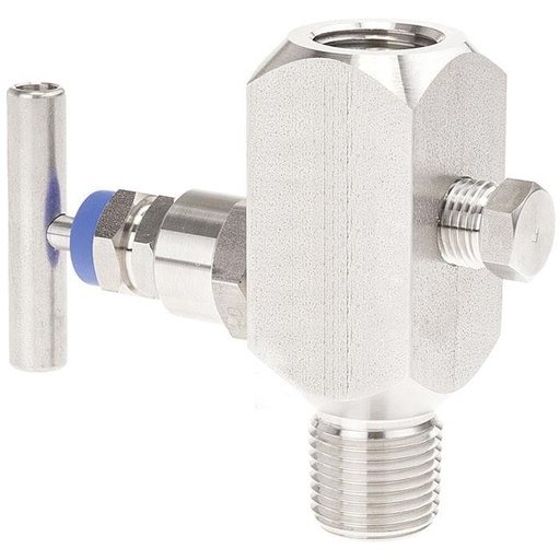 [52906297] Wika IV10 Series IV10 Series Needle Valve, 316/316L SS, 1/4" NPTF to 1/4" NPTF, 6000 psi