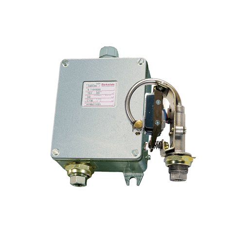 [B1S-H180SS] Barksdale B1S Bourdon Tube Pressure Switch, Stripped Single Setpoint, 10 Amps @ 125/250 VAC; 3 Amps @ 480 VAC, 600 to 18000 psi, SS, 1/4 NPT