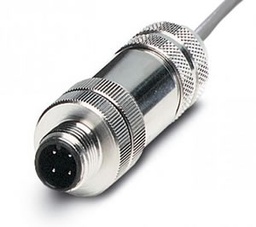 [PWR-M12-A-5] N-Tron 5' M12 IP67 Rated Power Cable, M12 Connector to bare end
