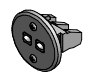 [82J-R] PYROMATION STANDARD JACK (FEMALE), TYPE J, PANEL MOUNT