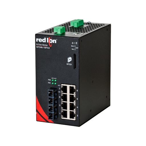 [NT24k-10FXE2-SC-15-PT] NT24k Series, 10-Port, N-Tron NT24k��-10FXE2 Managed Gigabit Ethernet Switch, SC 15km PTP Enabled