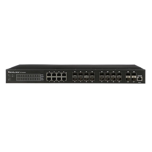 [NT328G-20SFP-AC2] NT-328G Series, 28-Port, NT328 Rackmount Managed Layer 3 Ethernet Switch, 20 SFP ports, Dual AC