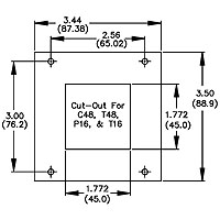 [PMK3C000] PMK3C- C48, T48, P16, T16 and PXU Mounting Panel