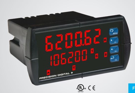 [PD6100-6R7] Precision Digital PD6100 ProVu Strain Gauge, Load Cell & mV Digital Panel Meter