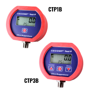 Cecomp CTP1B/CTP3B Series User Configurable Test + Battery Powered Digital Pressure Gauge