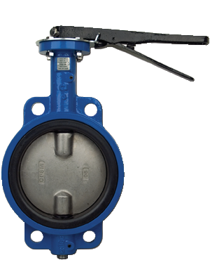 530S / 540S Butterfly Valve Series Lever Operated Wafer-Style Butterfly Valve w/ Viton Seat and SS Disc