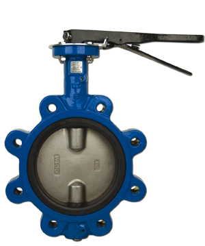 N501N / N501S Butterfly Valve Series NSF Approved Rubber-Lined Lug-Style Butterfly Valve w/ Nylon-Coated SS Disc