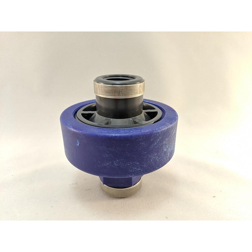 [50361678] Wika L990.31 Plastic Body Diaphragm Seal, PVC Upper, PVDF Lower Housings, PTFE Diaphragm, 1/2" x 1/2" NPT
