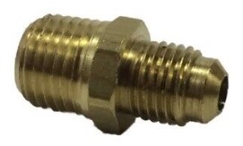 [17-4811] Lasco 17-4811 1/4" Flare by 1/4" Male Pipe Thread Brass Adapter