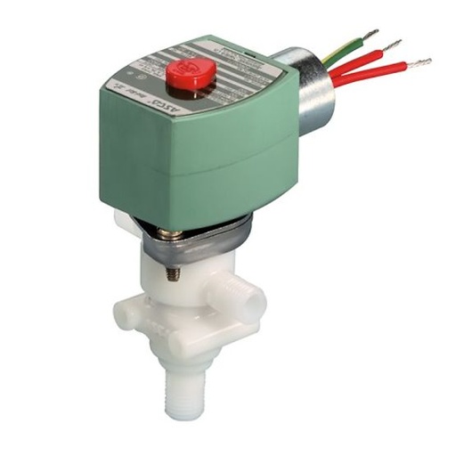 360 Series 1/4" OD Compression NC Plastic Solenoid Valve