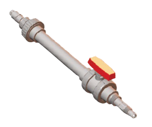 [MH1122] 1.5” ball valve, CPVC, high pressure