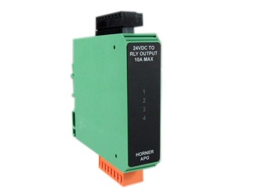 [HE-XDQR] 4 Channel Relay Output (120/250 VAC 10A, 24/30 VDC 10A) adapted from 4 Channel 24V DC 0.5A (Positive Logic)