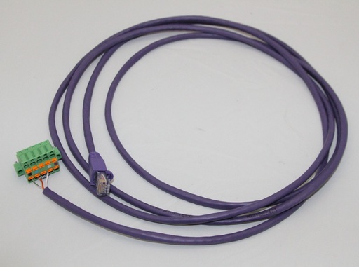 [HE-XRJ503] 3 Foot – RJ45 to 5 Pin Cable.  Recommended for connection between XL / XL Prime Series to OCS-I/O CNX Base