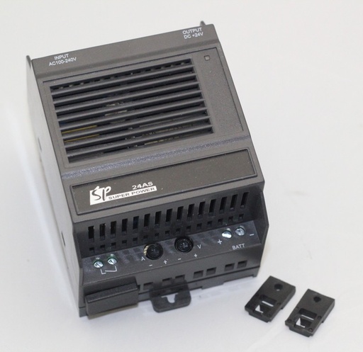 [HEX24AS] End of Life - 36 watt power supply 100-240VAC or 140-340VDC Switching supply that outputs 1.5A (HE-X24-AS/AL) at 24VDC. Mounts on Standard DIN rail. Designed for X Family products