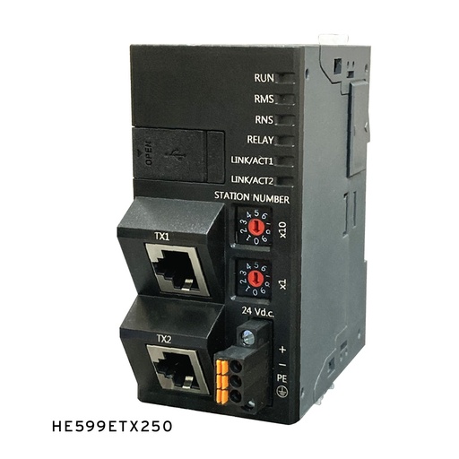 [HE599CNX100-1MB] SmartRail, SmartRail CsCAN I/O Base - 1MB version  Recommended for larger systems as Expansion I/O, with 8x normal CsCAN bandwidth, but limited to 25m distance.   Not recommended for XLe, XLt, or X2