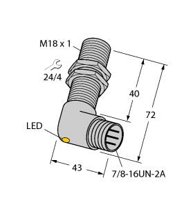 [46967] Turck Inductive Sensor (BI5-G18-AP6X-B1441)