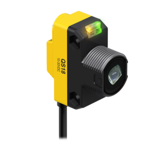 [02758] Banner WORLD-BEAM QS18 Series: Laser Class 1; Horizontal Line, Range: 15 m; Input: 10-30 V dc, Output: Not Applicable, 2 m (6.5 ft) Cable (QS186LE12)