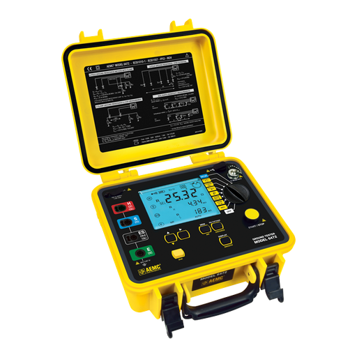 [2135.53] AEMC Ground Resistance Tester Model 6472 Kit-300ft (Cat #2135.51 & Cat. #2135.36)