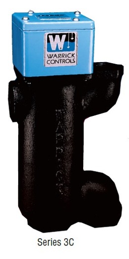 [3C2A7] Series 3C Short External Mount Side Chamber, 2 Probes, 6" Long Each, Cast Iron Body