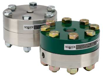[10-04S-S-B-08S-2F] Noshok Type 10 Bolted Diaphragm Seal, 1/2" NPT SS Upper, 1" NPT SS Lower Housings, SS Diaphragm, NBR O-Ring, 1/4" NPT Flushing Port, 2000 PSI MAX