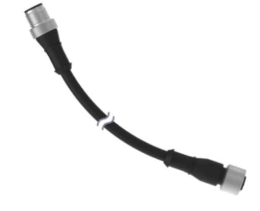 [814954] Banner Cordset: Double Ended M12. 4-pin Straight Female; 4-pin Straight Male Connectors. 10 m (32.8 ft) 4x22 Black PVC Jacket. Nickel-Plated Brass Coupling Nut BC-M12F4-M12M4-22-10