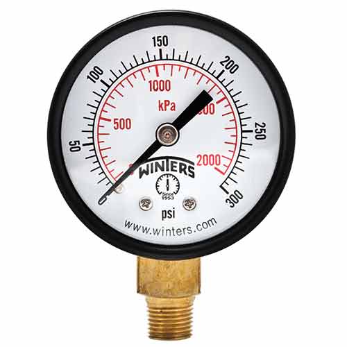 [PEM224LF] WINTERS PEM-LF SERIES (LEAD-FREE) 4" 0/160 PSI/KPA 1/4" NPT LM