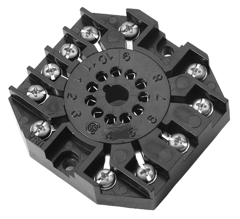[RB-11] ATC Surface Mt. Relay Socket - 11-Pin. 10A@300VAC