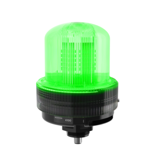 [813073] Banner K100 Pro Daylight Visible: 3 Color Beacon; 12-48 V dc; Polycarbonate; IP66, IP69K; Green, Yellow, Red; Audible; 5-pin M12 Integral QD (K100PBLGYRAQ)