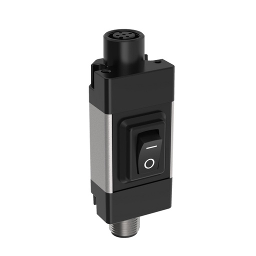 [84588] Banner Accessory: Rocker Switch; 12-30 V dc; 4 A; M12 Male-Female QDs (WLS28PBQ)